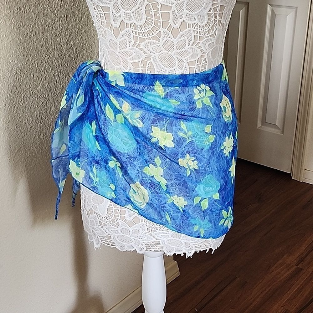 Coconut Girl‎ Y2K Retro 90's Tropical Hawaiian Resort Wear Fairycore Swim Sarong